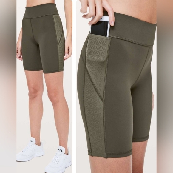 Lululemon Strength & Sweat Short *8" Dark Olive Size 4 - Picture 1 of 13